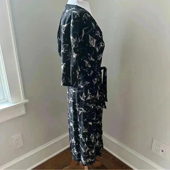 Anthropologie Moulinette Soeurs Silk Origami Dress size 4 - Picture 5 of 9